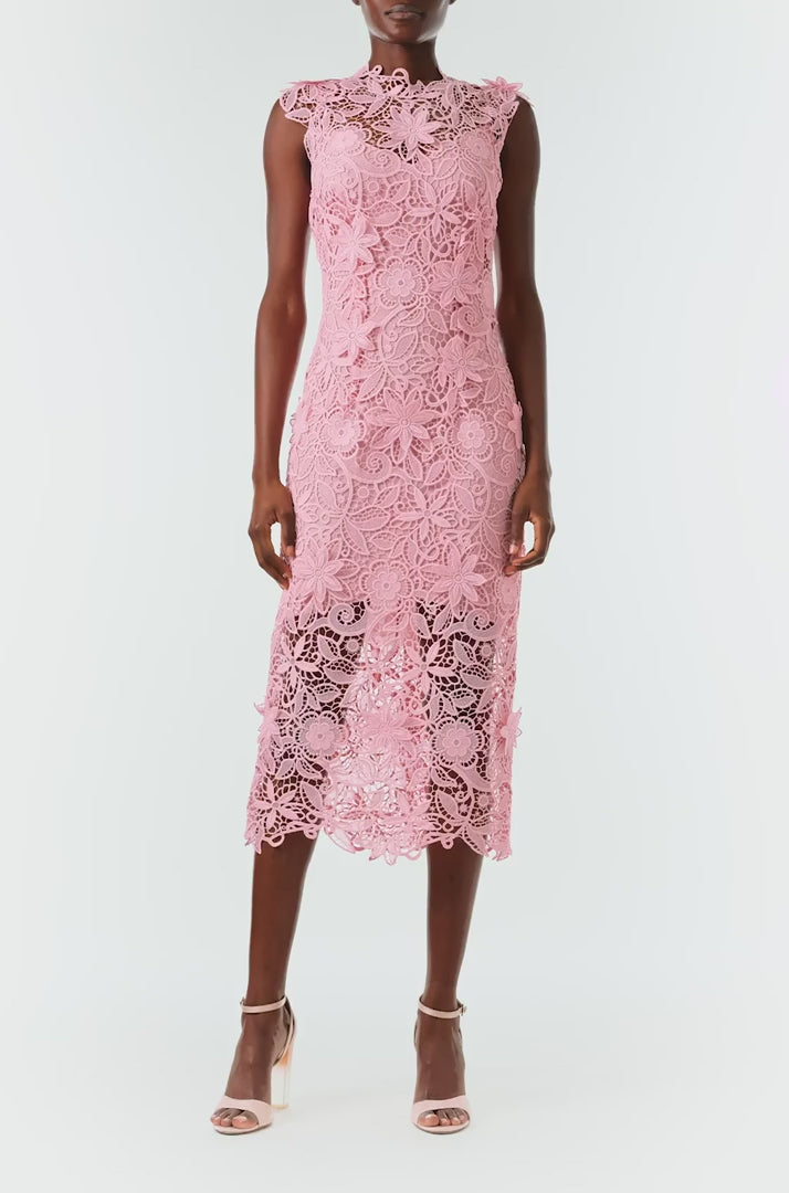 Sleeveless Lace Sheath – Monique Lhuillier