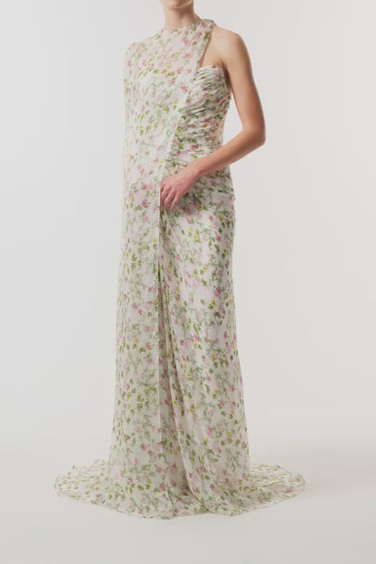 Floral Chiffon Cape