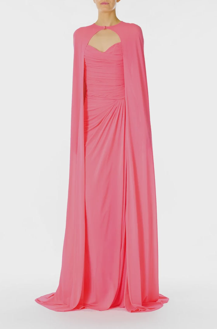 Floor Length Jersey Cape – Monique Lhuillier