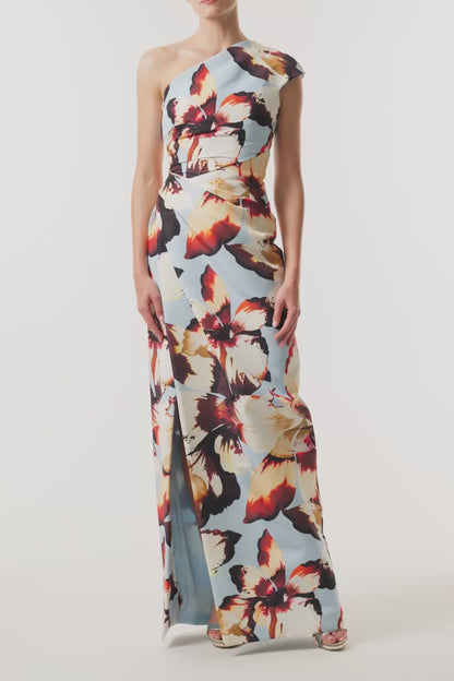 Amber Lily One Shoulder Gown