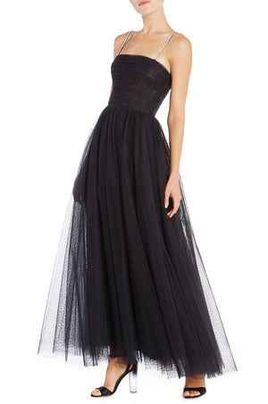 Ruched Bodice Tulle Gown