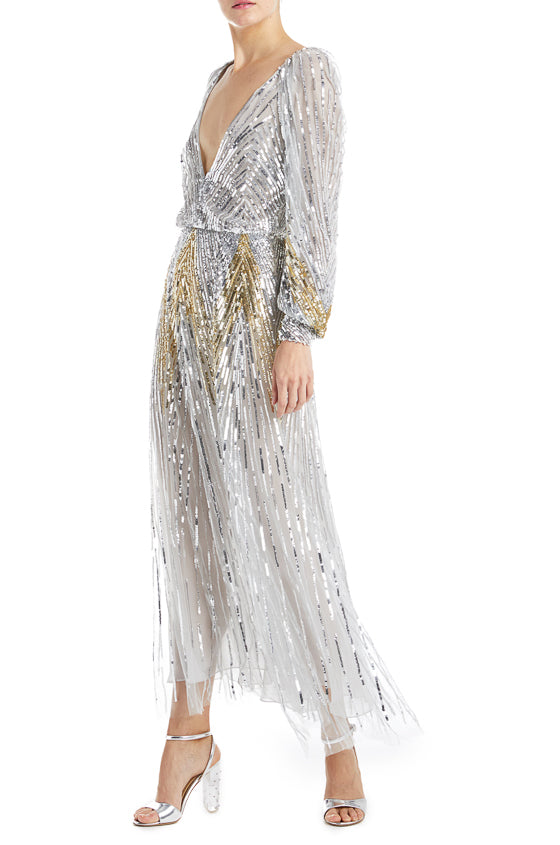 Fall 2019 Evening Gown Silver
