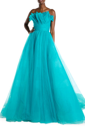 Strapless Tulle Ball Gown