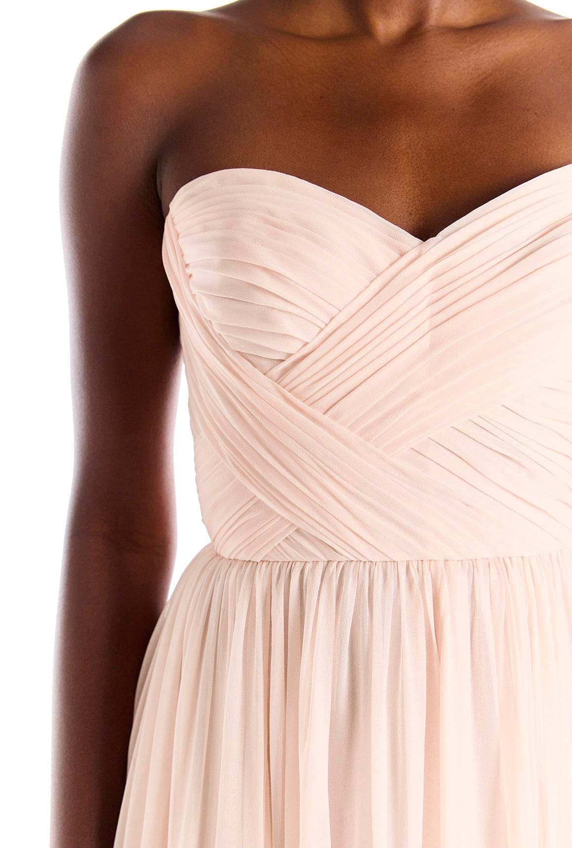 Strapless Draped Chiffon Gown Monique Lhuillier Strapless Draped Chiffon Gown Monique Lhuillier