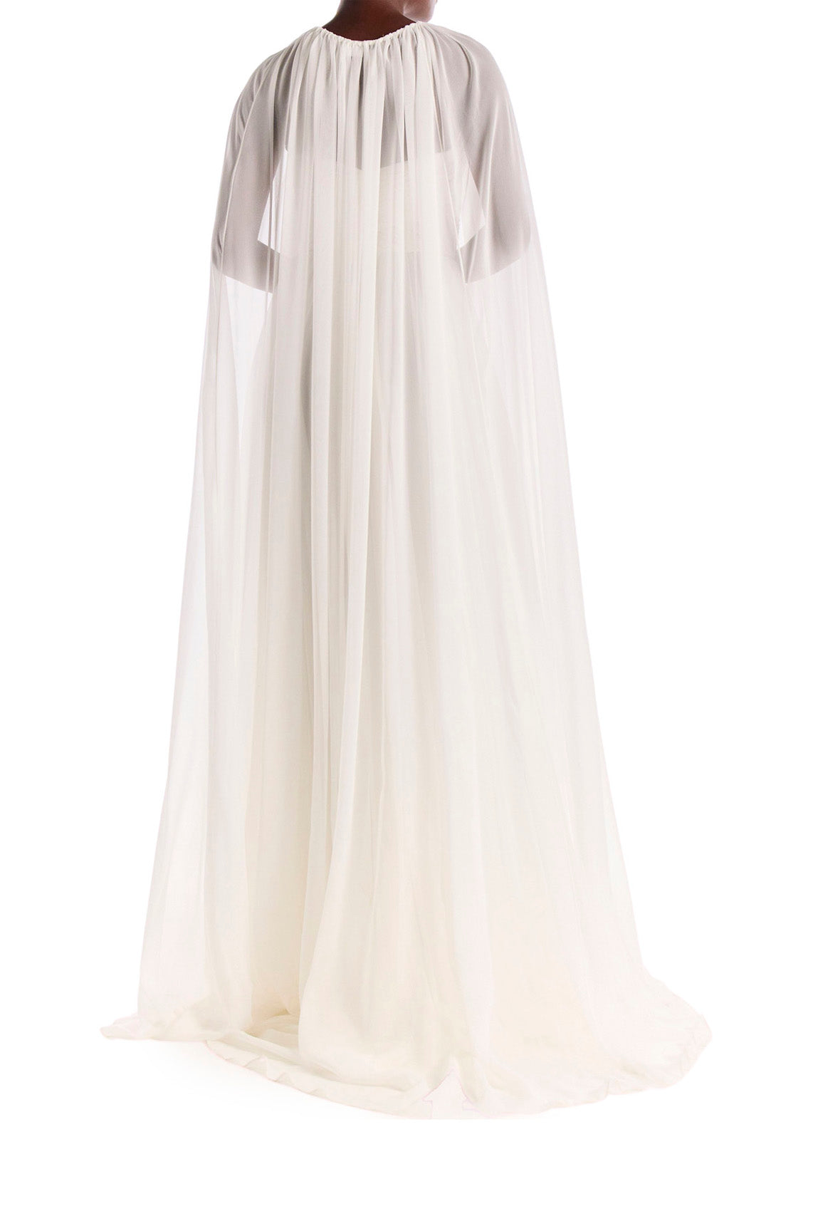 Floor Length Chiffon Evening Cape – Monique Lhuillier