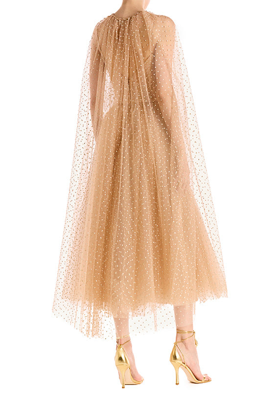 Crystal Tulle Cape