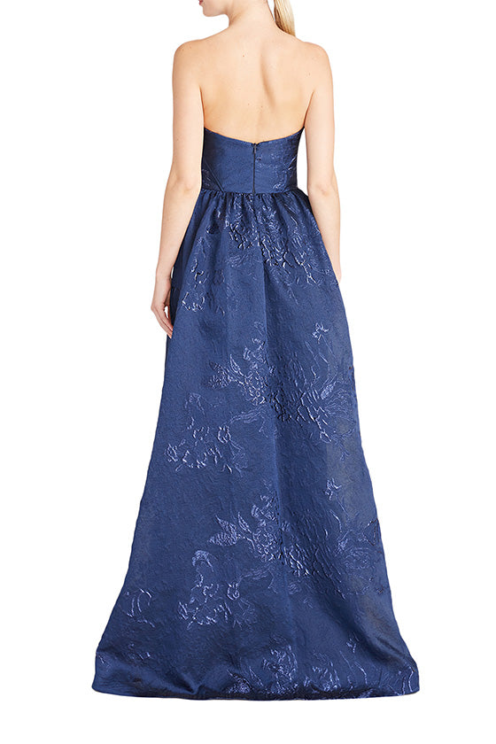 Monique Lhuillier Navy Lace Dress