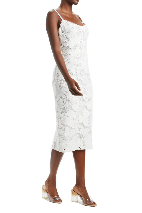 Guipure Lace Fitted Dress