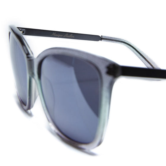 Audrey II Midnight Silver Sunglasses - Arm View