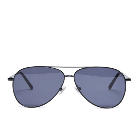 Emma Black Aviator Sunglasses - Front View
