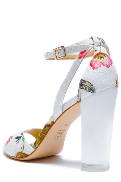 Monique Lhuillier Ivory Ava Tuileries Sandal