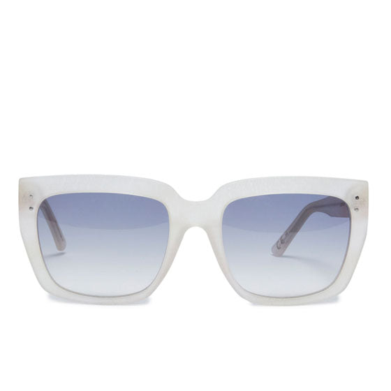 Julia Crystal White Sunglasses - Front View