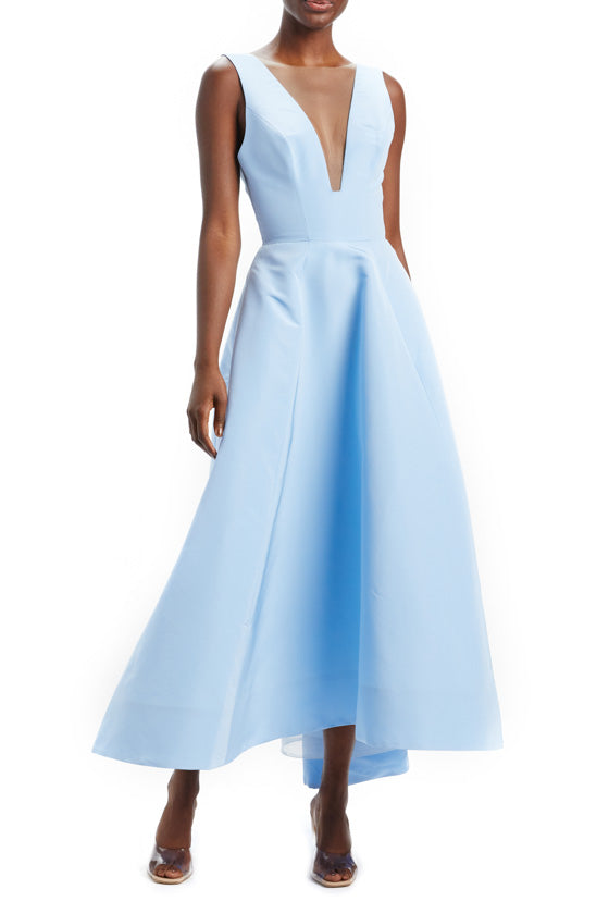 Blue formal midi clearance dress