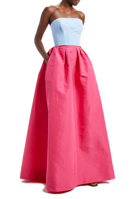 Floor Length Pleated Skirt