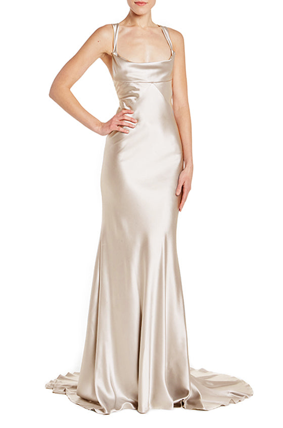 Monique lhuillier 2025 silver gown