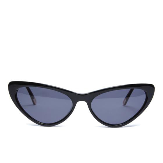 Naomi Black Cat Eye Sunglasses - Front View