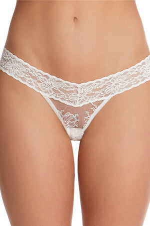 Buy Lace Waist Cotton Thong Panty - Order Panties online
