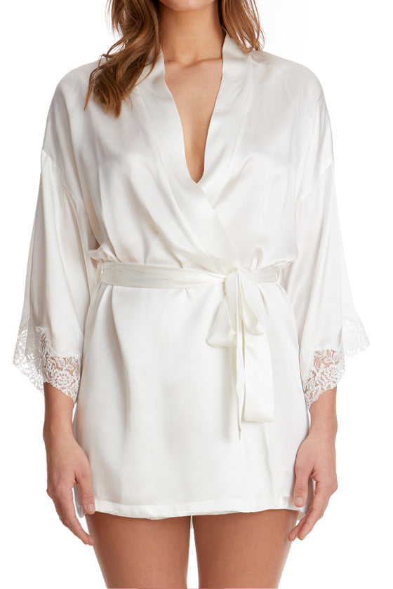 Jolie Silk Robe P/S / SILKWHITE Jolie Silk Robe P/S / SILKWHITE